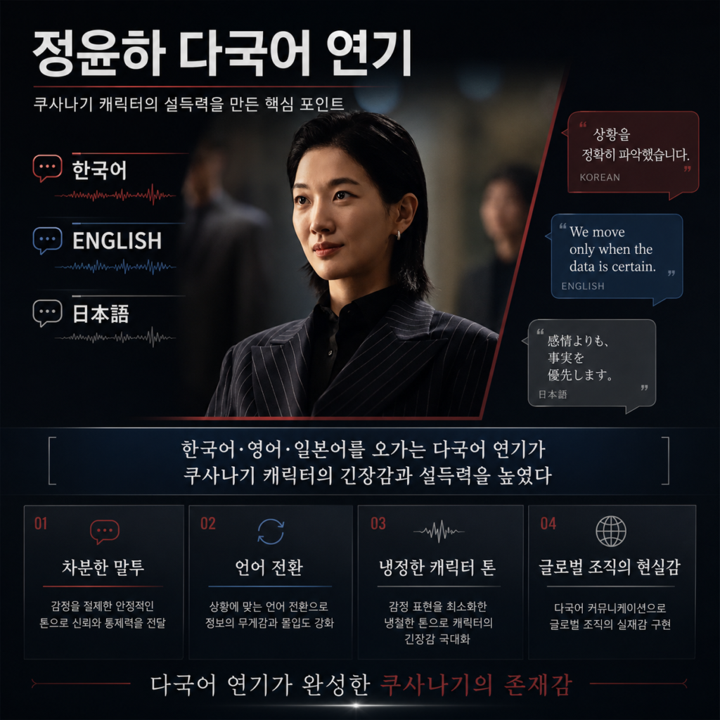 정윤하 일본어·영어 다국어 연기·쿠사나기
