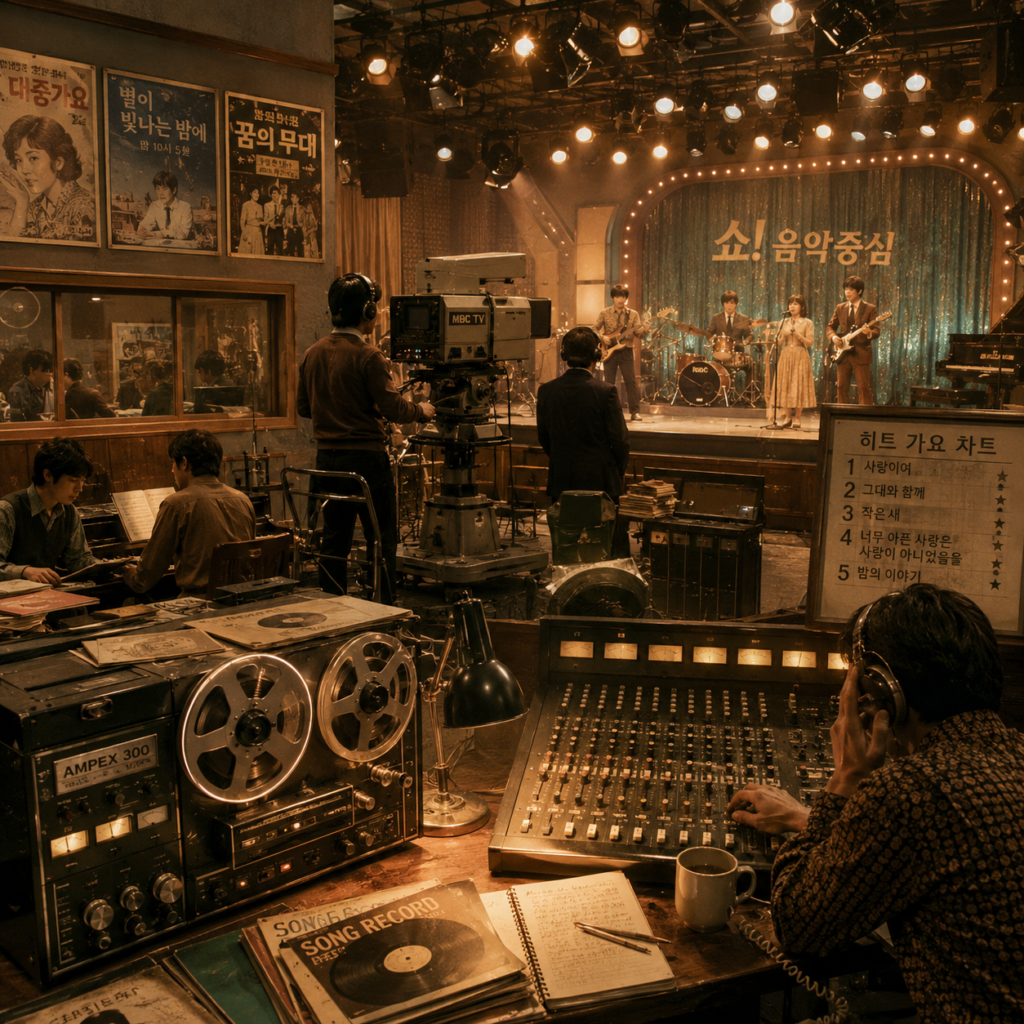 천천히 강렬하게 줄거리 1960년대 1980년대 한국 연예계