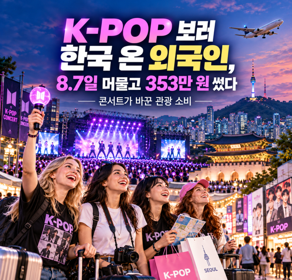 K-POP 보러 한국 온 외국인