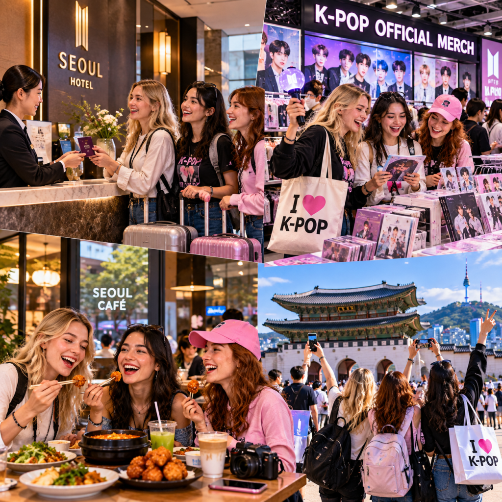 K-POP 외국인 관광객 콘서트 숙박 쇼핑 소비